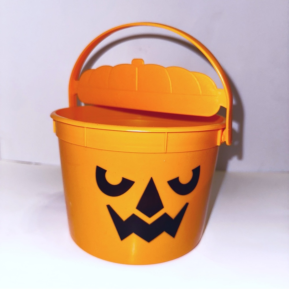 2022 McDonald’s Halloween pail McPunk’n pumpkin bucket new stickers included